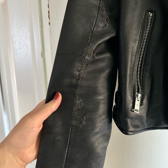 Abercrombie Moto Jacket - size S (with wear and tear) - Picture 6 of 6